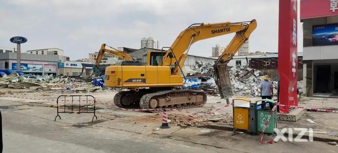 惠州河南岸汽車大市場拆除，未來將建設公園與停車場
